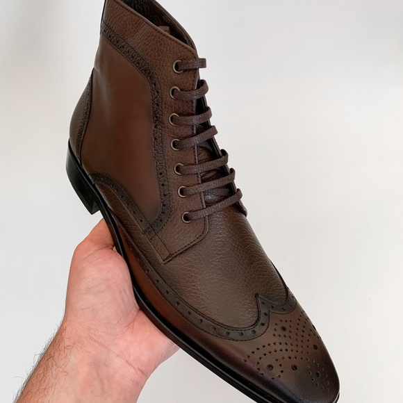 Brown Leather Boots main image 4